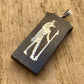Unique Temple Egyptian Personalized Name Sterling Silver Anubis Cartouche Pendant, WORLD WIDE Express Shipping