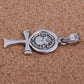 Shiny Egyptian Solid Silver Hallmarked Life Key Ankh With Scarab Pendant Charm Pendant Egyptian Jewelry