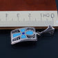 Egyptian Hand Made Sterling Solid Silver Inlaid Filigree Framed Ankh Life Key With Lotus Charm Pendant