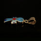 Egyptian Sterling Silver Inlaid Ankh life key Cross Charm Pendant