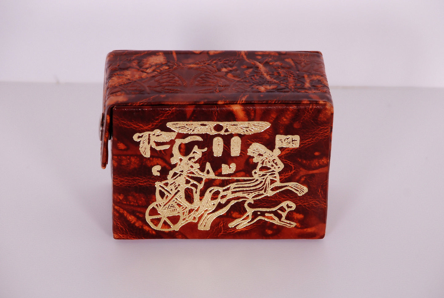 Egypt Genuine Leather Unique Egyptian Handmade Genuine Leather Pharaoh Ramses Playing Cards Set -2 Sets