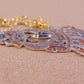 Egyptian Huge Hand Made Detailed Enameled Winged Scarab Necklace