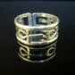 Shiny Egyptian Sterling Silver Hallmarked Life Key Ankh Key Of Life Ring