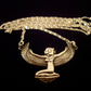 Beautiful Egyptian Sterling Silver Winged Isis Necklace Isis Sterling Silver Necklace Egyptian Isis