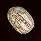 Large Superb CommemorativeFaience Scarab Khepri Beetle Statue , With Ancient Egyptian God Anubis (jackal headed)And Isis On Top