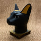 Superb Commemorative Ancient Egypt Goddess Bastet Bast Bust Cat Statue  With Scarab On SALE