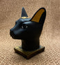 Superb Commemorative Ancient Egypt Goddess Bastet Bast Bust Cat Statue  With Scarab On SALE