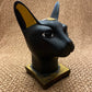 Superb Commemorative Ancient Egypt Goddess Bastet Bast Bust Cat Statue  With Scarab On SALE