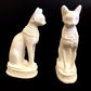 Group Of Two Majestic Ancient Egyptian Goddess Bastet Bast Cat Statues  SALE