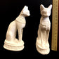 Group Of Two Majestic Ancient Egyptian Goddess Bastet Bast Cat Statues  SALE