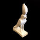 Amazing Ancient Egyptian God Horus Falcon With Ankh Statue On Hieroglyphic Base SALE