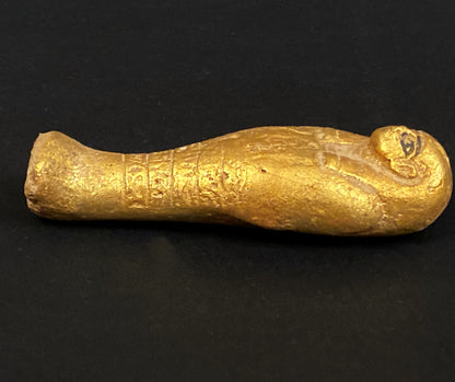 Handsome Huge Egyptian Ushabti Statue Features Painted Details Of The Eye Of Horus In both Sides