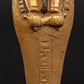 Unique Ancient Egyptian Gilded Ushabti Wearing a tripartite Wig Statue