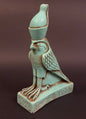 Huge Gorgeous Commemorative  Egyptian God Horus as Flacon Wearing Crown Statue