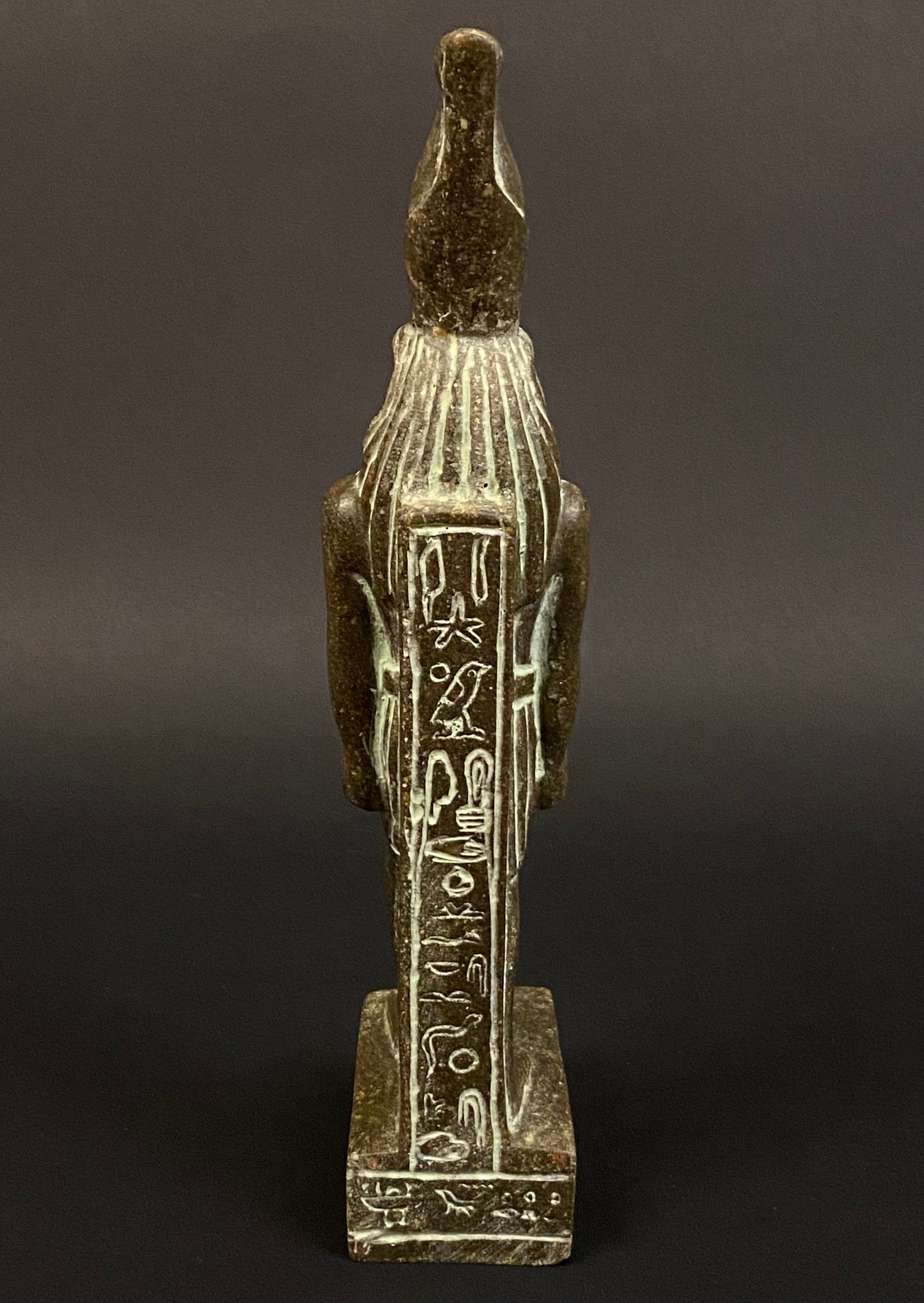 Gorgeous Commemorative Egyptian God Horus Walking On Hieroglyphics Base Hand Made In Egypt
