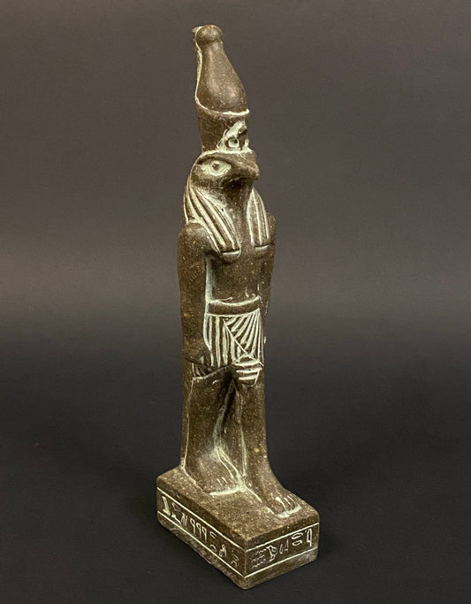 Gorgeous Commemorative Egyptian God Horus Walking On Hieroglyphics Base Hand Made In Egypt
