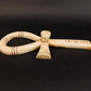 Fabulous Large Ankh Life Key Figure With Eye Of Horus And Cartouche On 12.2 Inch