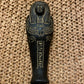 Unique Rare Group Of 3 Aswan Clay Pottery Ancient Egyptian Ushabti Statues Handcrafted In Egypt