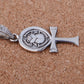 Shiny Egyptian Solid Silver Hallmarked Life Key Ankh With Scarab Pendant Charm Pendant Egyptian Jewelry