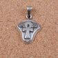 Beautiful Egyptian Thick Sterling silver Ankh Lotus pendant charm