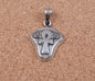 Beautiful Egyptian Thick Sterling silver Ankh Lotus pendant charm