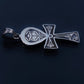 Lovely egyptian silver Ankh life key With Scarab Pendant Charm