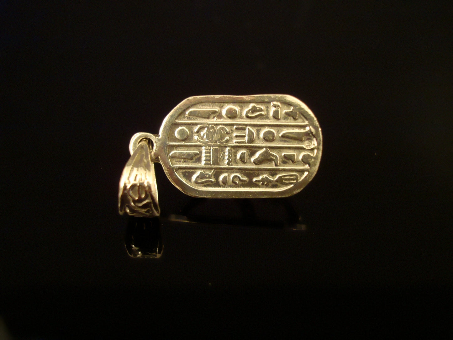 Egyptian Sterling Silver Detailed Colored Inlaid Scarab Pendant Charm