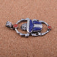 Unique Egyptian Hand Made Sterling Silver Inlaid Scarab Charm Pendant