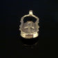 Fabulous Egyptian Hand Made Sterling Silver Inlaid Scarab With Ankh Pendant