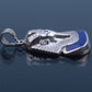 Egyptian Solid Sterling Silver Enameled Tutankhamun Tut Mask Mummy Charm Pendant Tut mask charm king tut charm