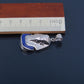 Egyptian Solid Sterling Silver Enameled Tutankhamun Tut Mask Mummy Charm Pendant Tut mask charm king tut charm