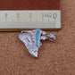 Egyptian Sterling Silver Inlaid Winged Isis With Crystals Charm Pendant