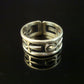 Shiny Egyptian Sterling Silver Hallmarked Life Key Ankh Key Of Life Ring