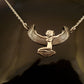 Beautiful Egyptian Sterling Silver Winged Isis Necklace Isis Sterling Silver Necklace Egyptian Isis