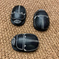 Group Of 3 Black Outstanding Black Scarabs Khepri The Sacred Beetle Statue