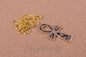 Ethnic Egyptian Brass Colored Enamelled Ankh Black Life Key Necklace Key Of Life jewelry Life Key Necklace