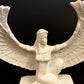 Gorgeous Commemorative Alabaster Ancient Egyptian Goddess Isis Statue Winged Isis Statue