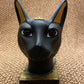 Superb Commemorative Ancient Egypt Goddess Bastet Bast Bust Cat Statue  With Scarab On SALE