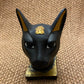 Superb Commemorative Ancient Egypt Goddess Bastet Bast Bust Cat Statue  With Scarab On SALE