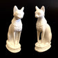Group Of Two Majestic Ancient Egyptian Goddess Bastet Bast Cat Statues  SALE