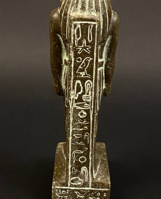 Gorgeous Commemorative Egyptian God Horus Walking On Hieroglyphics Base Hand Made In Egypt