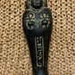 Unique Rare Group Of 3 Aswan Clay Pottery Ancient Egyptian Ushabti Statues Handcrafted In Egypt