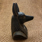Amazing Commemorative Ancient Egyptian God Anubis Shown As A Jackal Bust Wearing a Wig  Handcrafted In Egypt SALE
