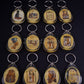 Wholesale Group of 12 Egyptian Commemorative KeyChain Keyring-Ramses Keychain-Eye Of Horus Keychain -  Nekhbat Keyring- Eye Of Horus Keyring