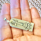 Unique Sterling silver & Camel bone Ankh and Scarab Sterling Silver  Charm Cartouche Egyptian Jewelry Key Of Life and Scarab Pendant
