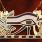 Egyptian Solid Brass enamelled eye of horus necklace -eye Of Horus Pendant eye Of Horus Jewelry wedjat eye Necklace udjat eye Necklace