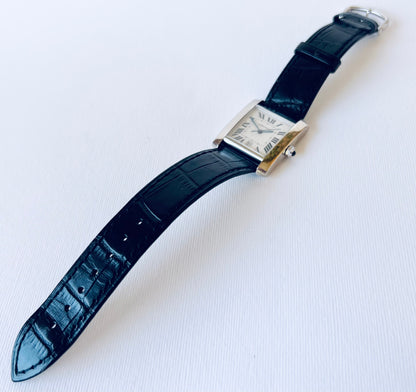 Cartier Panthere 4016 Steel 27mm Diamond Bezel Watch