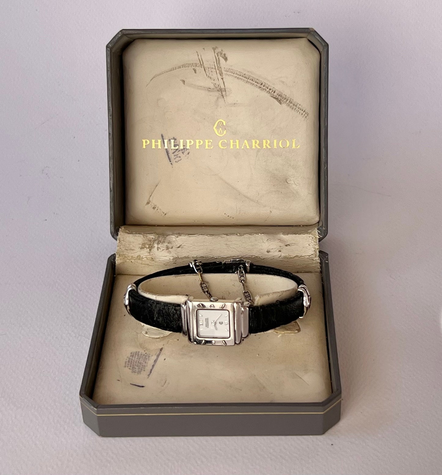 PHILIPPE CHARRIOL Saint-Tropez Sterling Silver Ladies Ref 6007909 Watch 90's