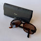 Vintage Cartier Havana Trinity Sunglasses Wires Gold Platinum