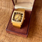 Vintage Rado Ncc 505 Automatic Gold Plated Watch Rare Dial Boxed 70's